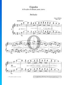 España, 6 Feuilles d'album pour piano: Prélude, No. 1
