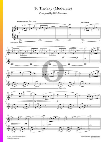 To The Sky (Moderate) Sheet Music