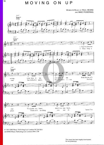 Moving On Up Sheet Music