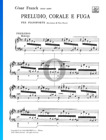 Präludium, Choral und Fuge, FWV 21: Präludium Musik-Noten