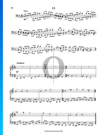 24 Preludes and Fugues: No. 13 in C Minor Spartito