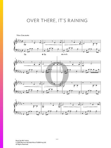Over There, It's Raining Partitura