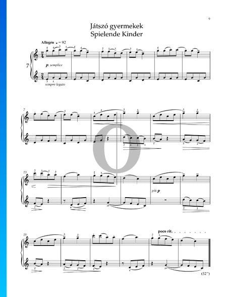 For Children, Sz. 42 Vol 1: No. 1 Children at Play Sheet Music