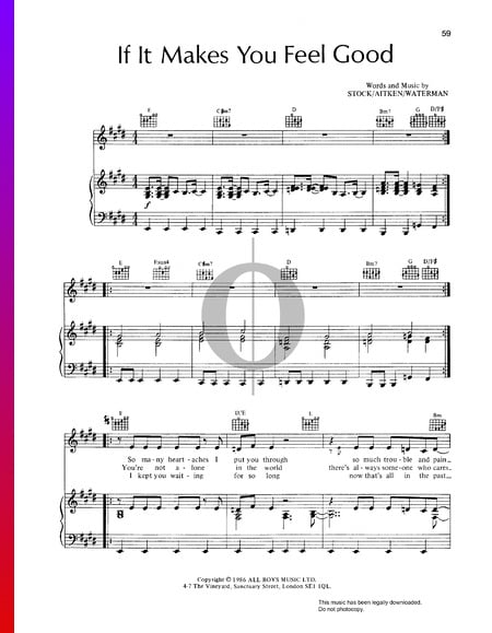 If It Makes You Feel Good Sheet Music