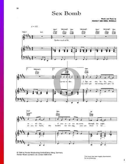 Sex Bomb Sheet Music