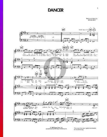 Dancer Sheet Music