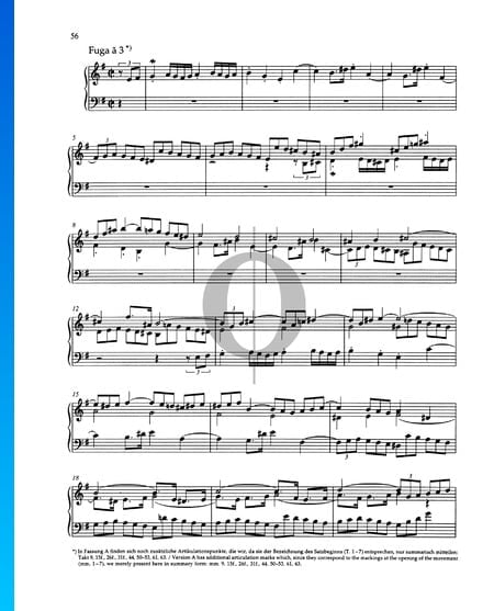 Fugue E Minor, BWV 879