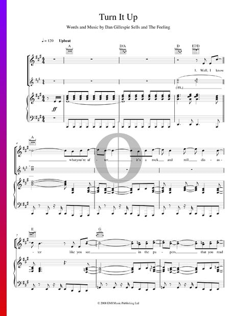 Turn It Up Musik-Noten