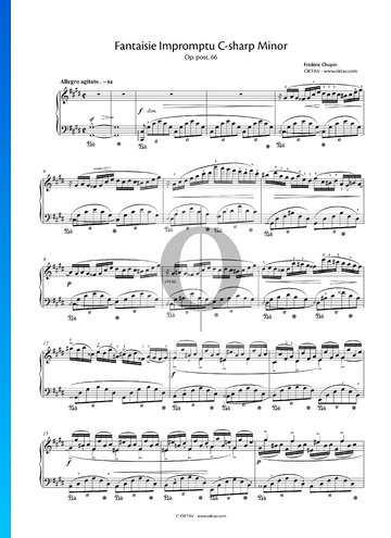 Fantasía-Impromptu en do sostenido menor, Op. post. 66 Partitura