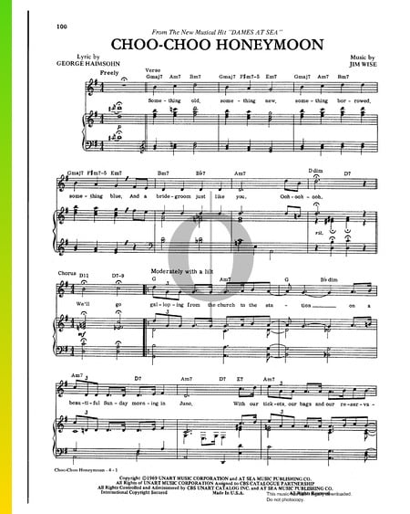 Choo-Choo Honeymoon Sheet Music