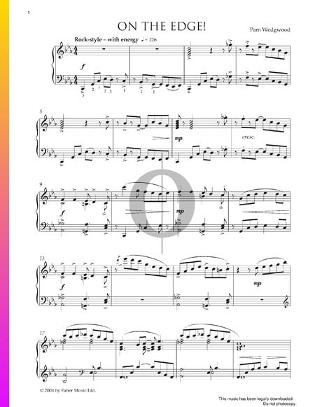 On The Edge! Musik-Noten