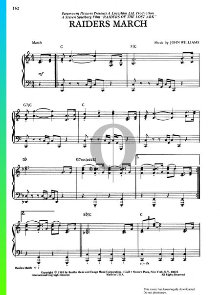 The Raiders March Partitura