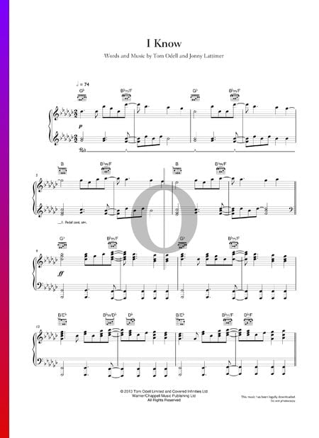 I Know Musik-Noten