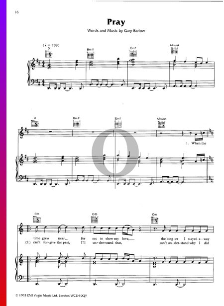 Pray Sheet Music