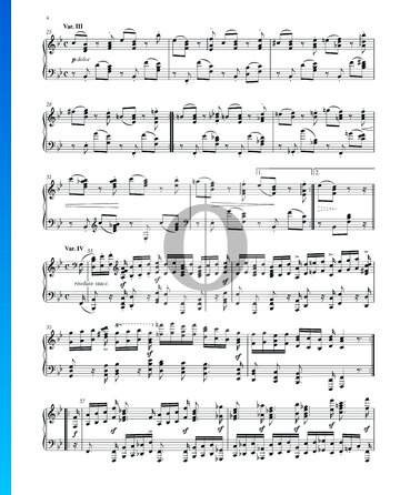 Variationen und Fuge über ein Thema von Händel, Op. 24: Variation IV Musik-Noten