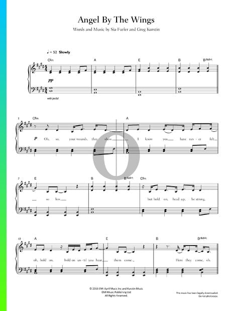 Angel By The Wings Sheet Music