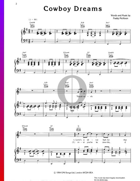 Cowboy Dreams Sheet Music