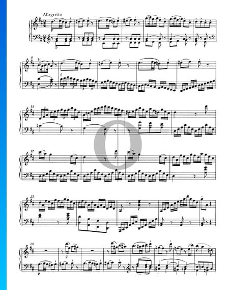 Piano Sonata No. 18 D Major, KV 576: 3. Allegretto