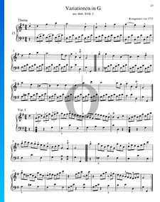 Variations in G Major, Hob. XVII:2