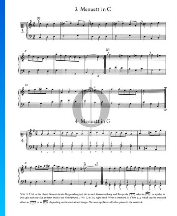 Menuet in C Major, No. 3 Sheet Music