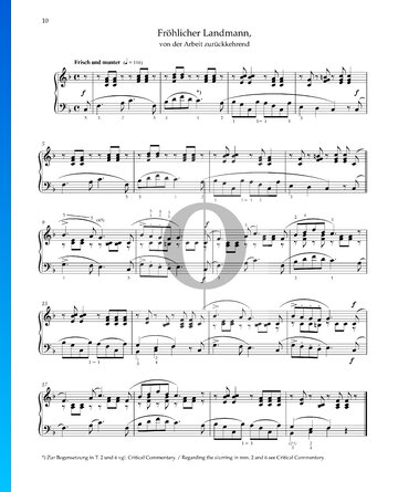 Fröhlicher Landmann, Op. 68 Nr. 10 Musik-Noten