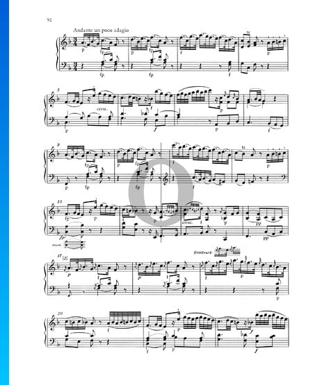 Klaviersonate Nr. 7 C-Dur, KV 309 (284b): 2. Andante un poco adagio