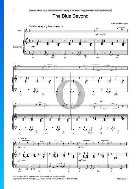 The Blue Beyond Sheet Music
