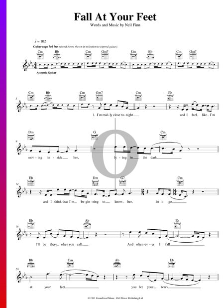 Fall At Your Feet Sheet Music