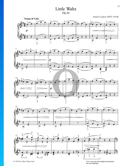 Little Waltz, Op. 26 Sheet Music