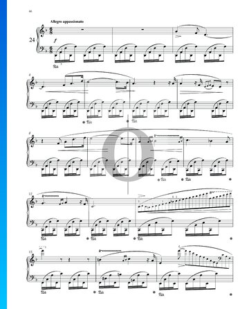 Preludio en re menor, Op. 28 n.º 24 Partitura