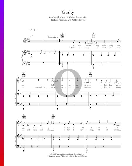 Guilty Sheet Music