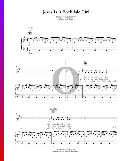 Jesus Is A Rochdale Girl Partitura