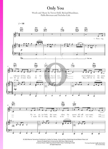 Only You Sheet Music