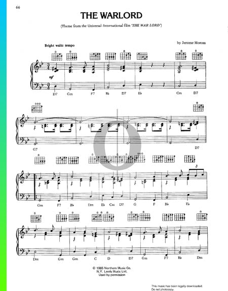 The Warlord Sheet Music