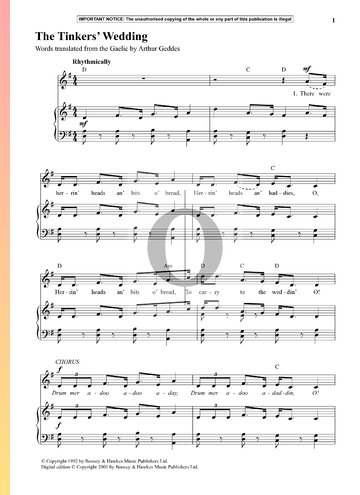 The Tinkers’ Wedding Partitura