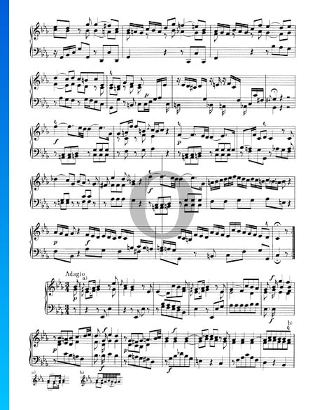 Sonate Nr. 4, Wq 48: 2. Adagio Musik-Noten