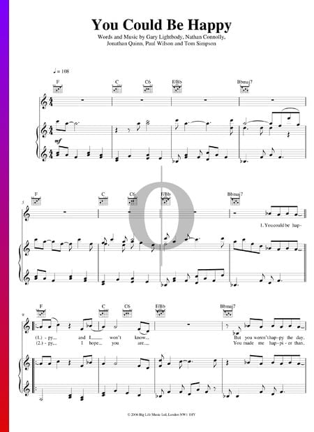 You Could Be Happy Sheet Music