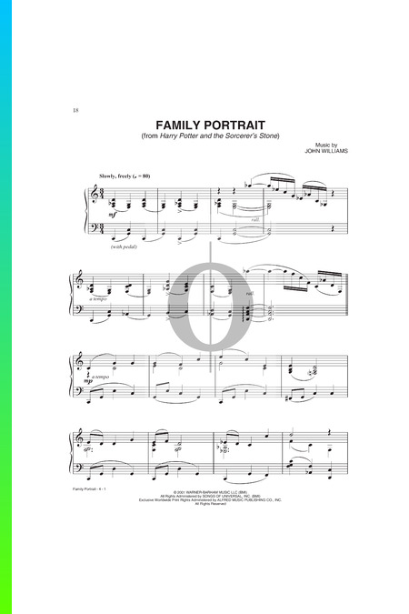 Family Portrait (Harry Potter) Sheet Music