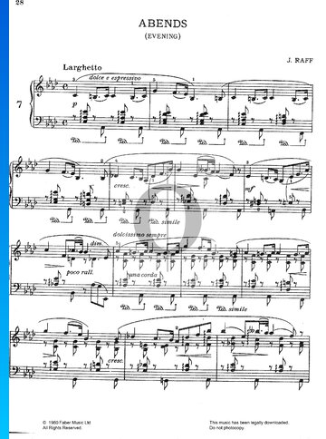 Frühlingsboten, Op. 55 No. 12 (Abends) Sheet Music