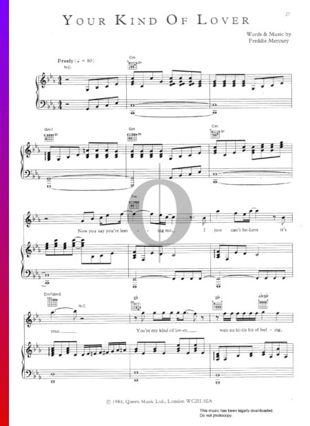 Your Kind Of Lover Sheet Music