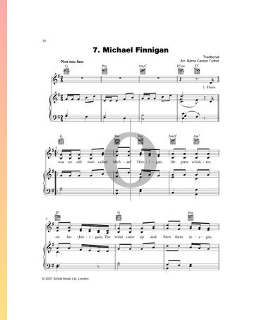 Michael Finnigan Sheet Music