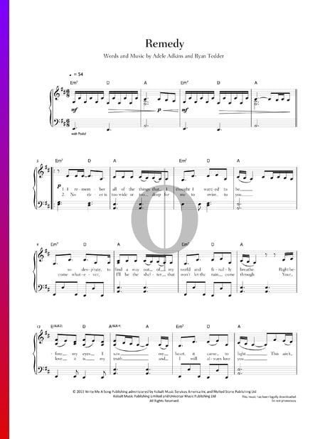 Remedy Sheet Music