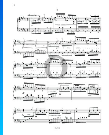 Partition Sonate - Fantaisie en Sol dièse mineur: 2. Allegro vivace