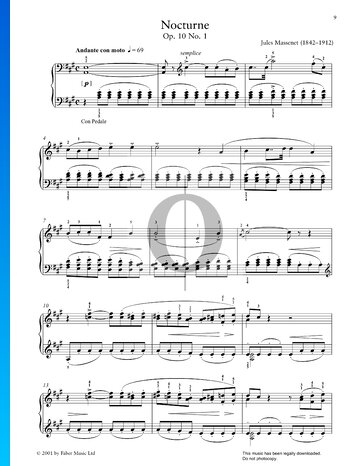 Partition Nocturne, Op. 10 No. 1