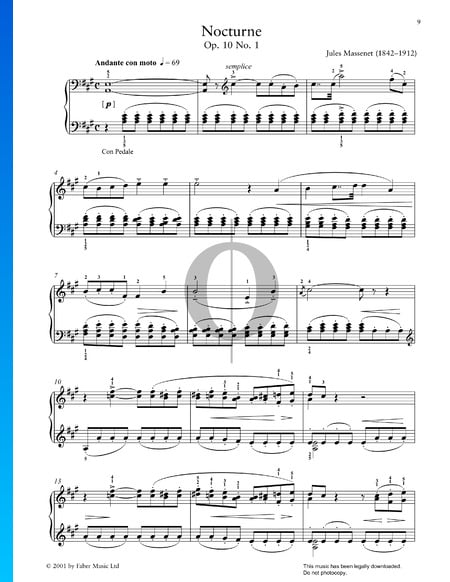 Nocturne, Op. 10 Nr. 1 Musik-Noten