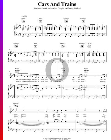 Cars And Trains Sheet Music