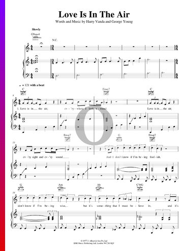 Love Is In The Air Sheet Music