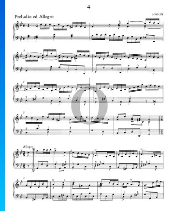 Preludio ed Allegro g-Moll, HWV 574 Musik-Noten