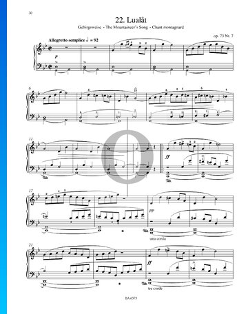 Lualat, Op. 73 No. 7 Sheet Music