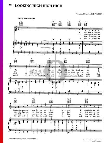 Looking High High High Sheet Music